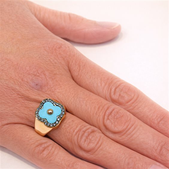 Anillo Lucos Mujer in Plata Pasta di turchese ES 916-TURCHESE - ES 916-TURCHESE